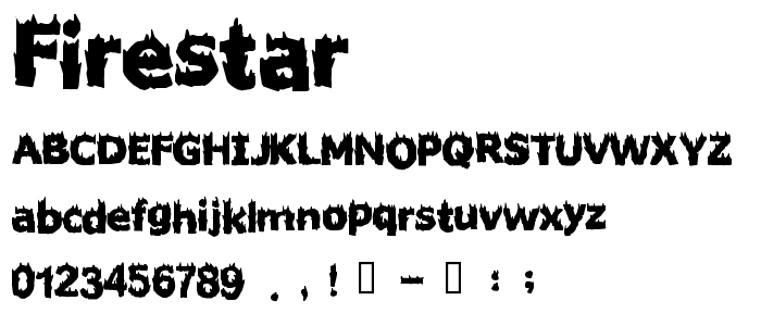 Firestar font