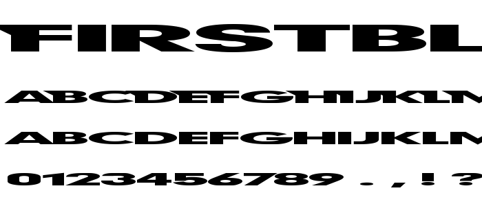 Firstbli font