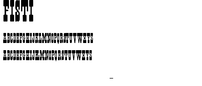 Fisti font