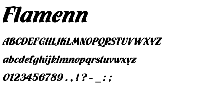 Flamenn font