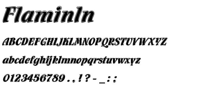 Flaminln font