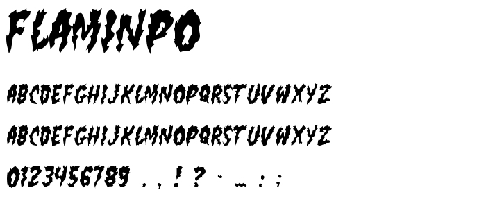 Flaminpo font