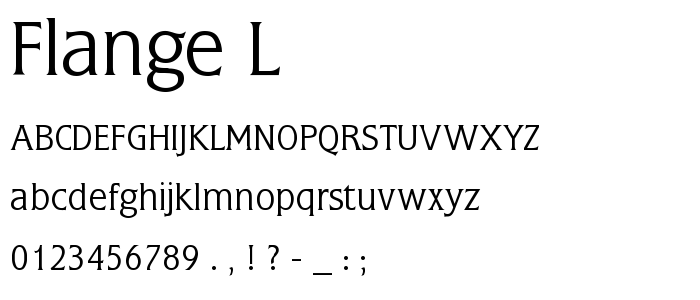 Flange_L font