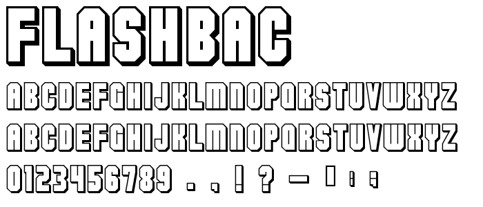 Flashbac font