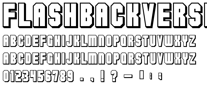 Flashbackversion3 font