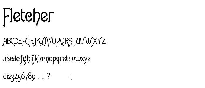 Fletcher font