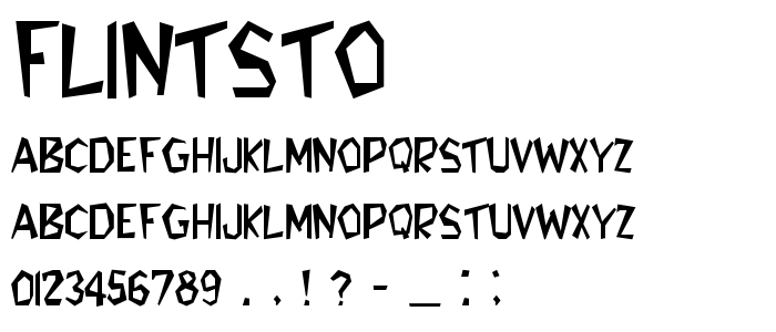 Flintsto font