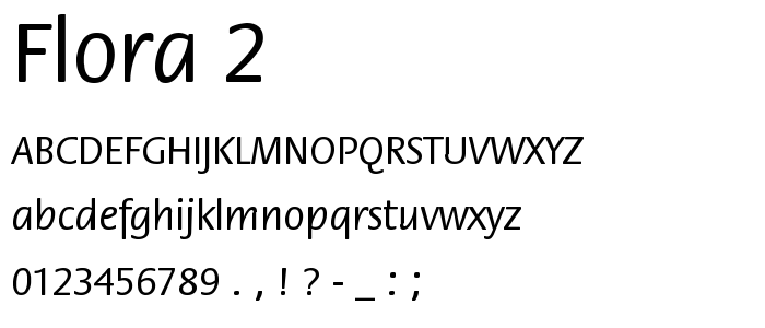 Flora_2 font