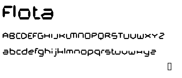 Flota font