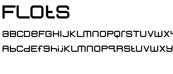 Flots font