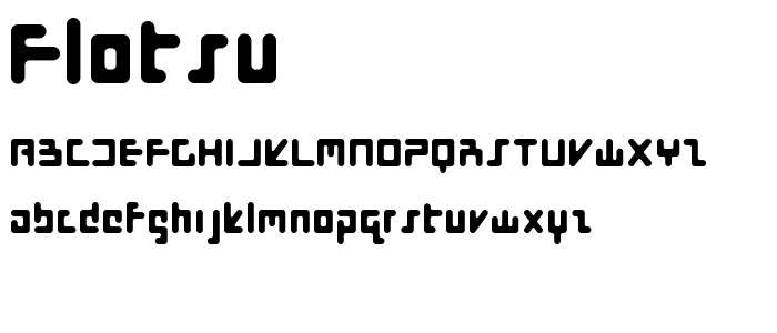 Flotsu font