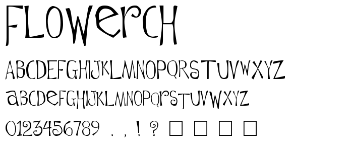 Flowerch font