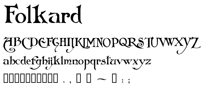 Folkard font