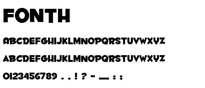 Fonth font