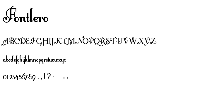 Fontlero font