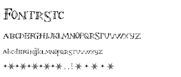 Fontrstc font