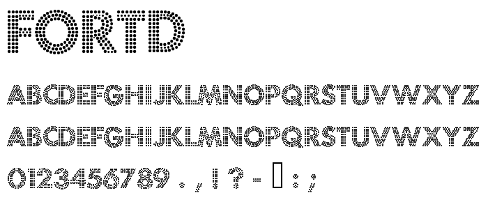 Fortd font