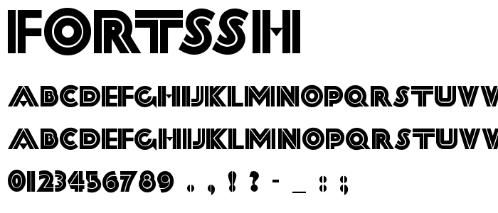 Fortssh font