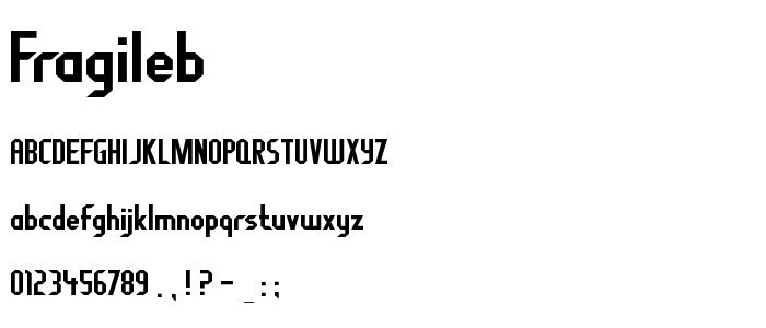 Fragileb font