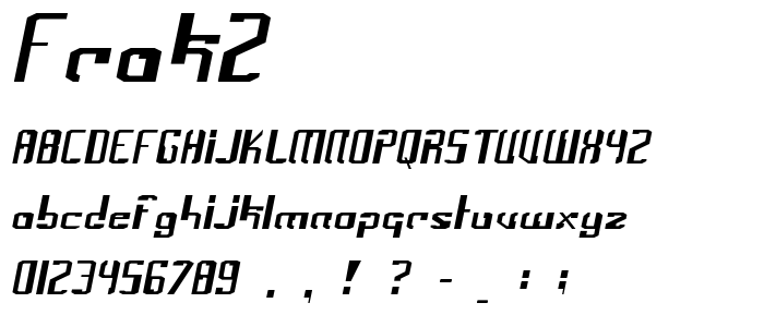 Frak2 font