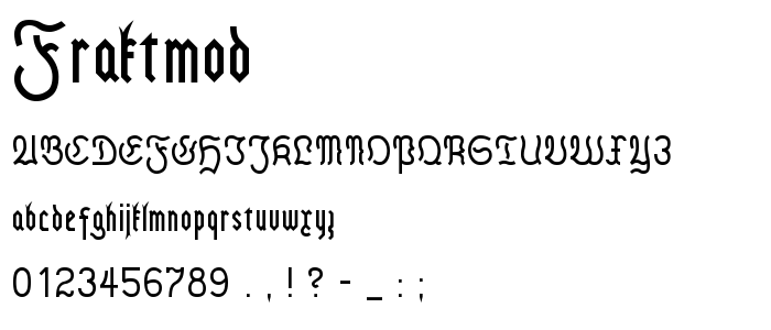 Fraktmod font