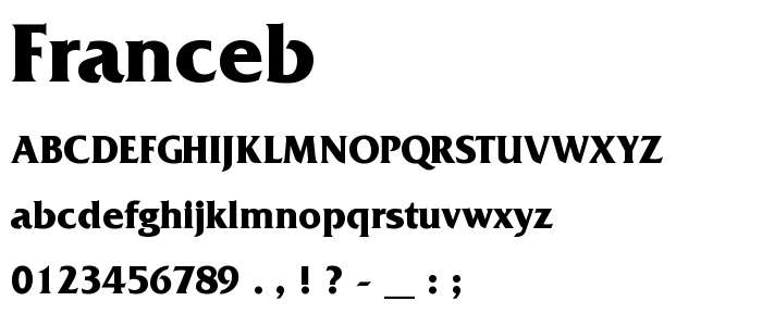 Franceb font