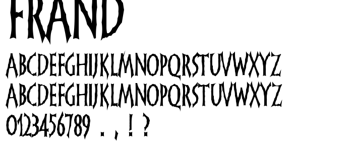 Frand font