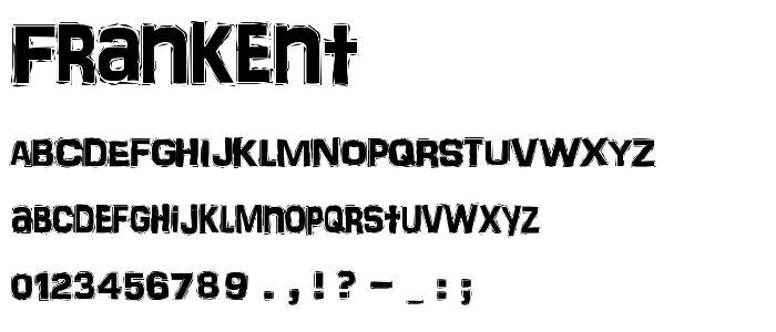 Frankent font