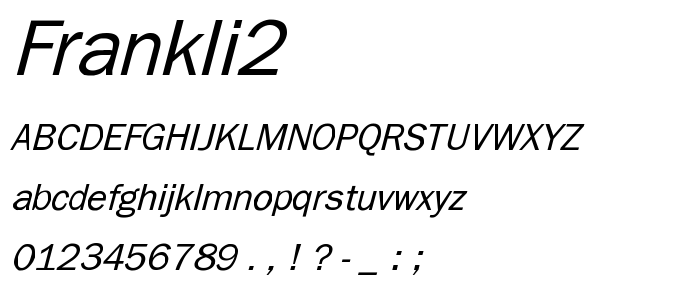 Frankli2 font