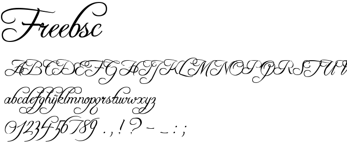 Freebsc font