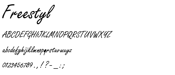 Freestyl font