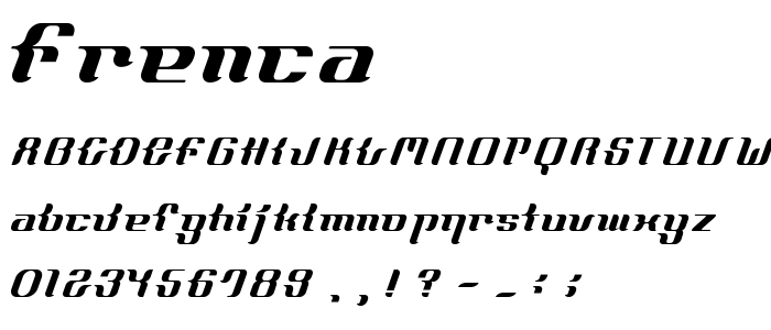 Frenca font