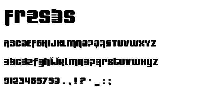 Fresbs font