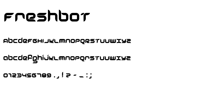 Freshbot font