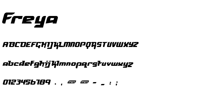 Freya font