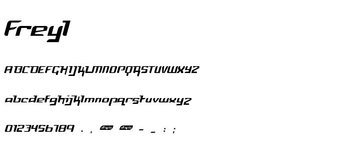 Freyl font