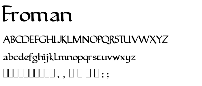 Froman font