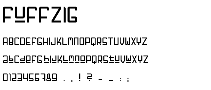 Fuffzig font