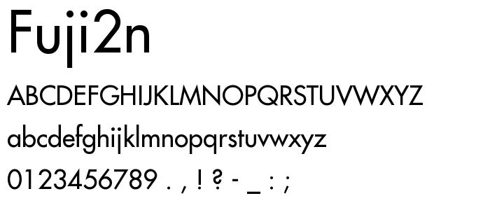 Fuji2n font