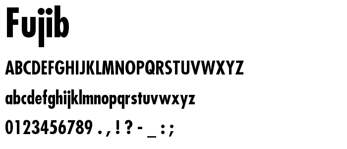 Fujib font