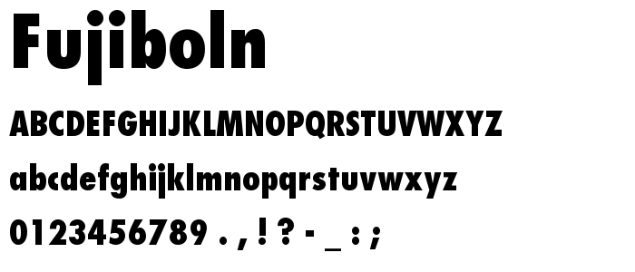 Fujiboln font