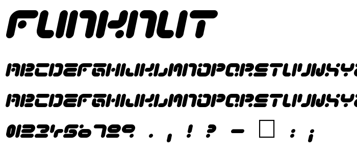 Funknut font