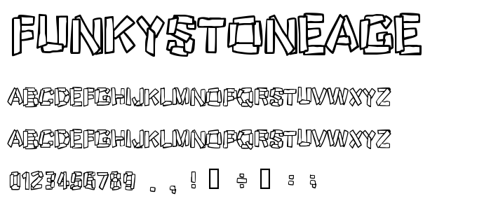 Funkystoneage font