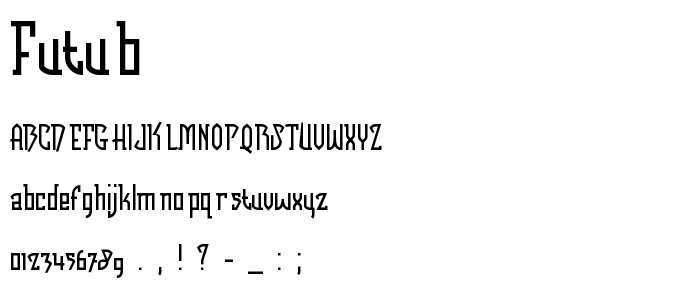 Futub font