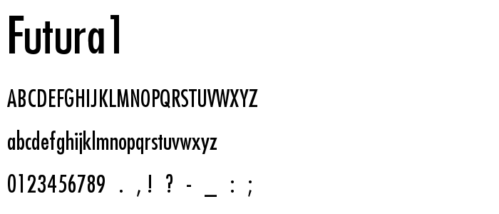 Futura1 font