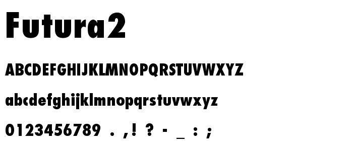 Futura2 font