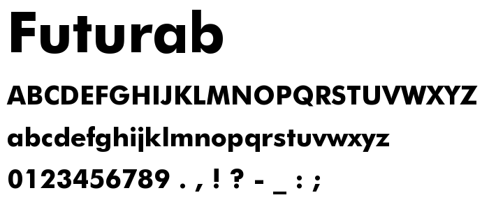 Futurab font