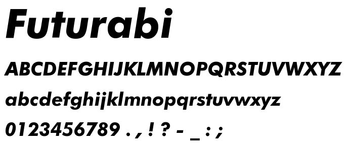 Futurabi font