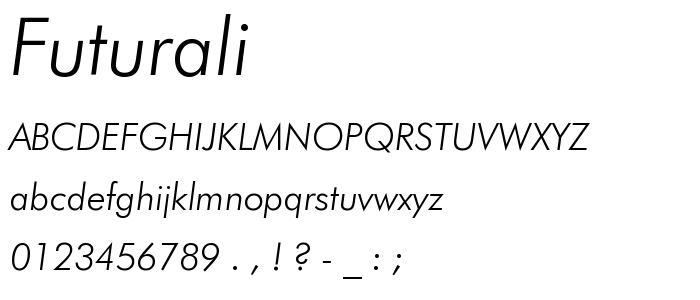 Futurali font