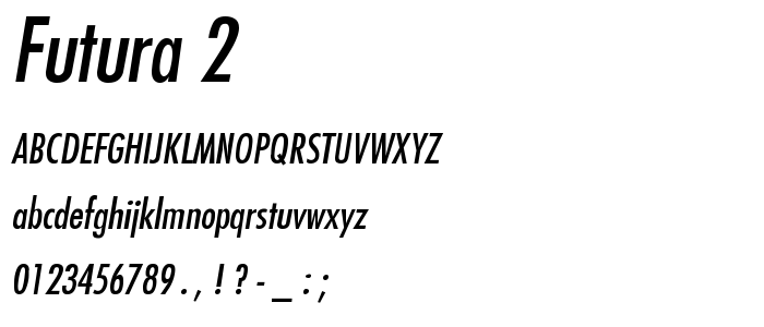Futura_2 font
